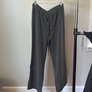 Brand new loft wide leg, polka dot pants